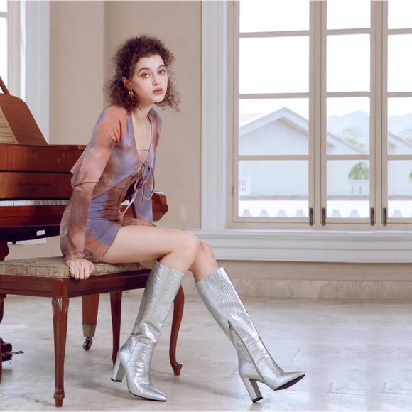 Modatope Knee High Boots Women Riding Boots for Women Tall Boots Long Boots - Picture 4 of 11